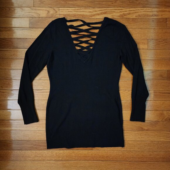 Cache Black Long Sleeve Top w/ Gold Buttons - Picture 2 of 2